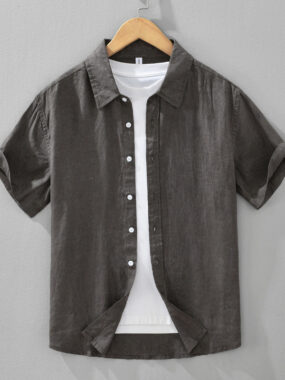 Heather Short Sleeve Casual Shirt