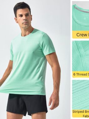 Breathable Quick-dry Gym Fitness Fitted T-shirt