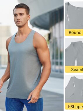 Seamless Sleeveless Elastic Quick-dry I-shirt