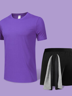 Sweat Absorbent Set of T-shirt and Shorts