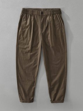 Classic Casual Linen Cotton Blended Pants