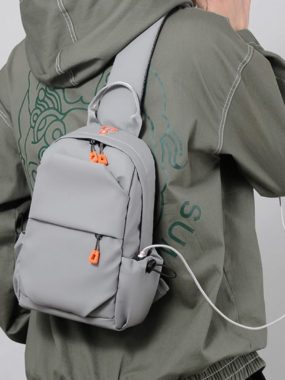 Mid Size Water Resistant Pocket Cross Shoulder Backpack