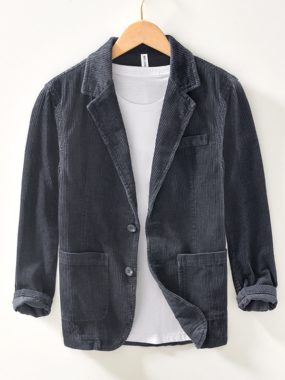 Corduroy Cotton Business Casual Blazer