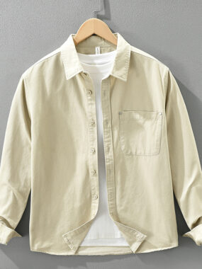 Modern Long Sleeve Shirt With Chest Pocket