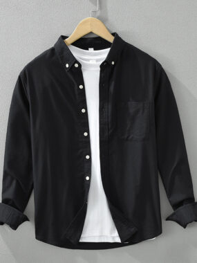 Cotton All Year Shirt With Chest Pocket