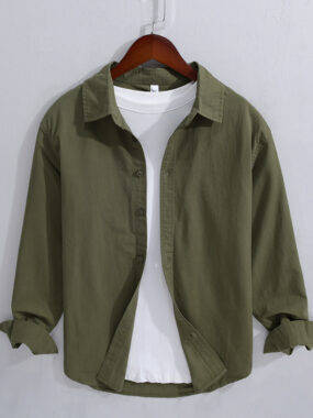 Long Sleeve Mens Basic Casual Shirt