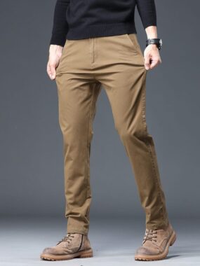 Men's Straight Cut Chino Pants