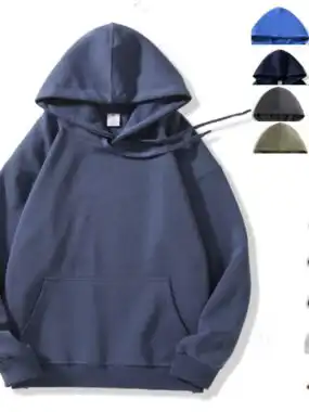 Hooded Fleeced Sweatshirt With Kangaroo Pockets