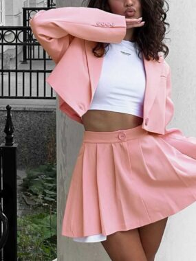 Co-ord Skater Skirt and Crop Jacket