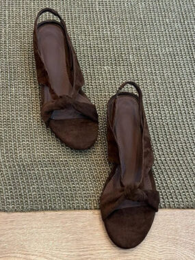 Bowknot Open Curve Sandal