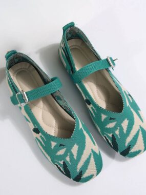 Mesh Floral Colorful Strappy Mary Janes
