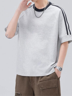 Tshirt with Shoulder Stripes