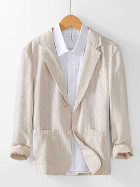 Ramie Material Summer Boho Blazer