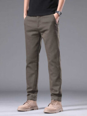 Slim Cotton Chino Pants