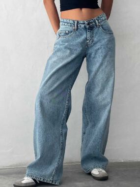 Low Rise Baggy Jeans Pants