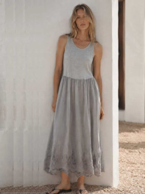 Tank Top and Attached Lace Skirt Prairie Dress