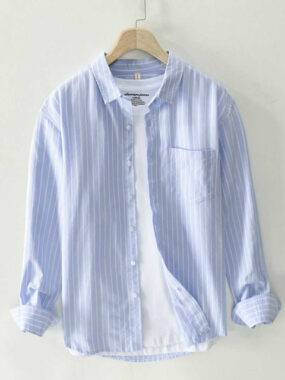 Regular Fit Striped Button-up Shirt