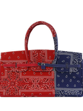 Bandana Scarf Two Colored Messenger Bag