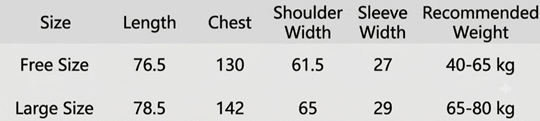 Size Guide